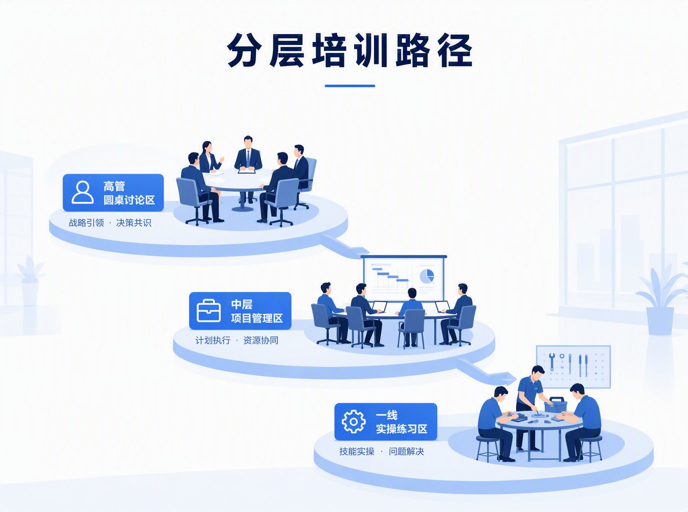 高管到一线分层培训路径，这篇讲透